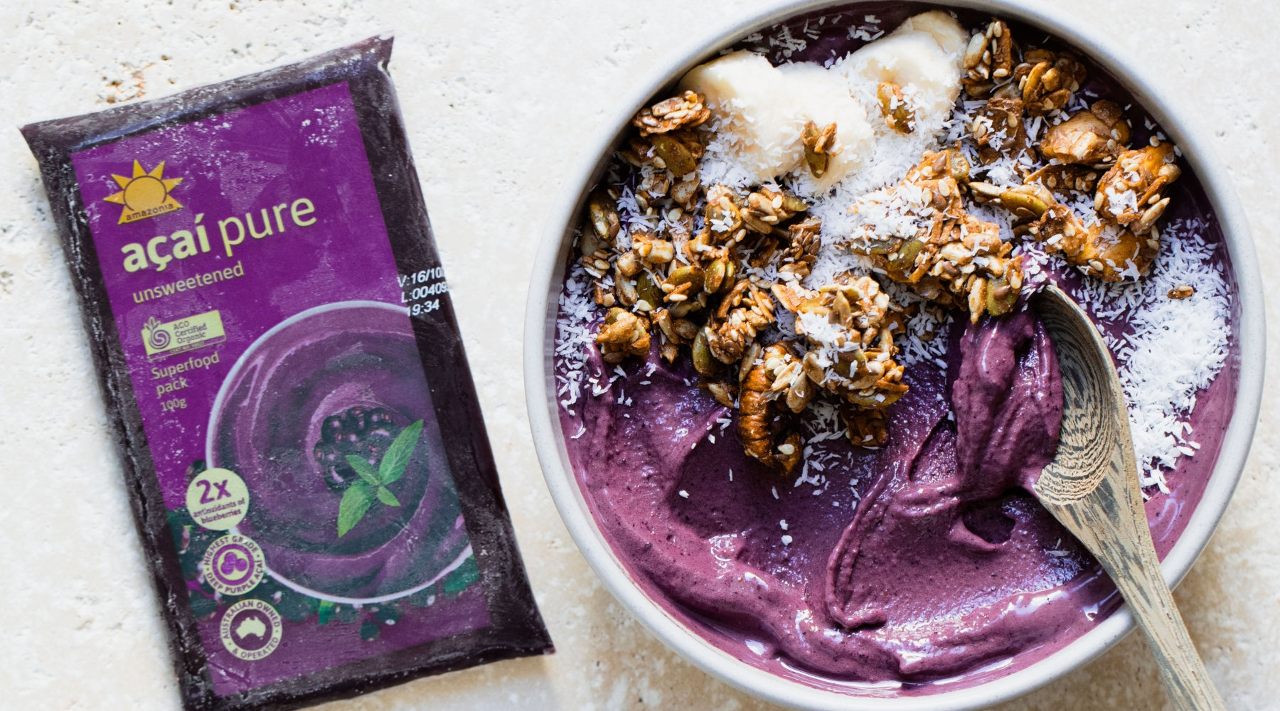 Amazonia acai powder top