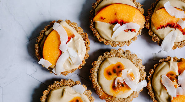 Peach & Passionfruit Collagen Tarts