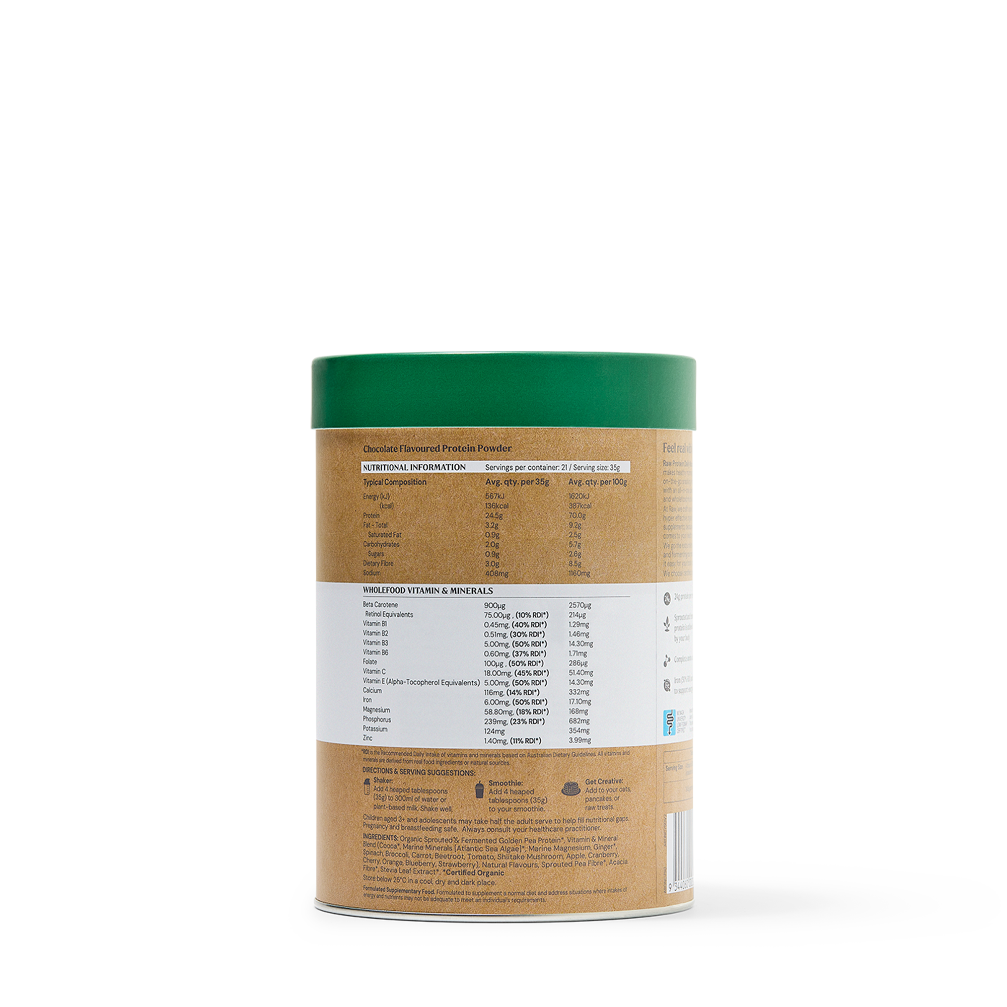 Raw Protein Daily Nourish Chocolate