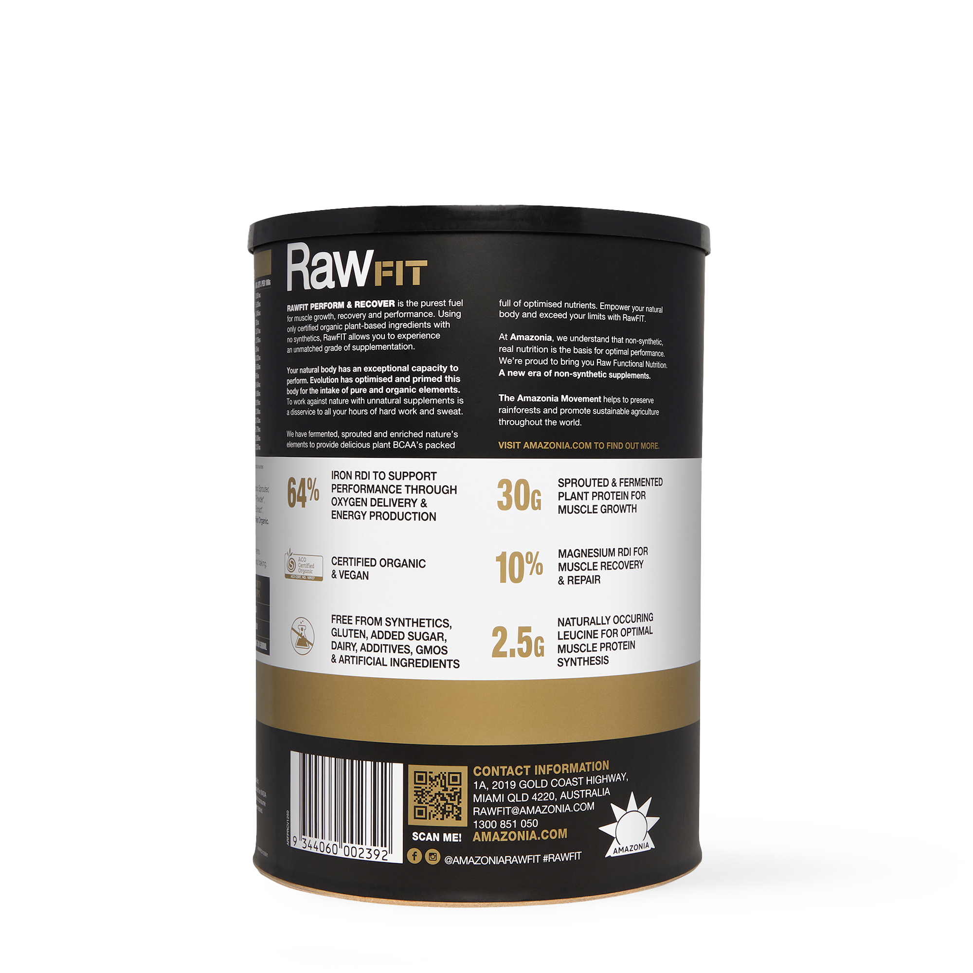 RawFIT Plant Protein Perform & Recovery Creamy Vanilla