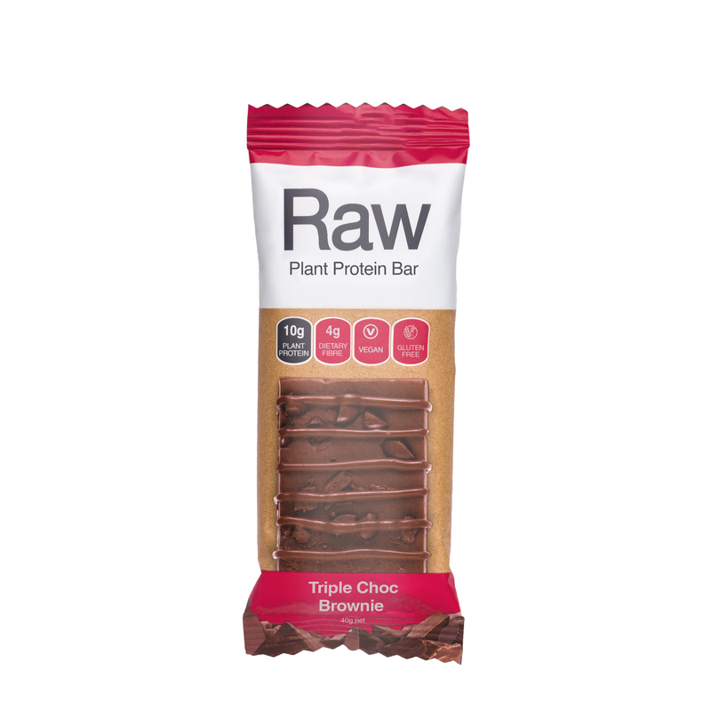 Raw Plant Protein Bars Triple Choc Brownie - 10 Pack