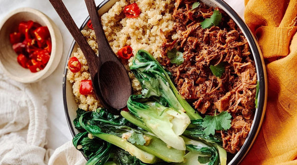 BBQ Jackfruit, Couscous & Bok Choy Bowl