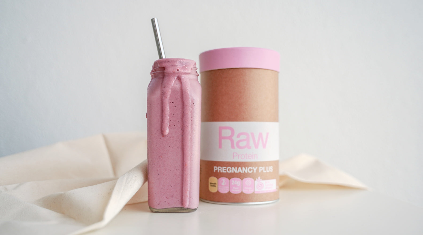 Vanilla Berry Protein Smoothie