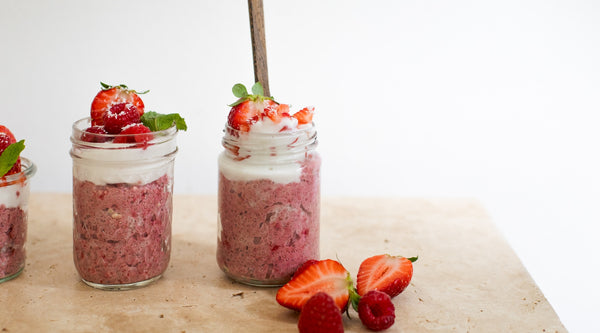 Strawberry Cheesecake Chia Cups