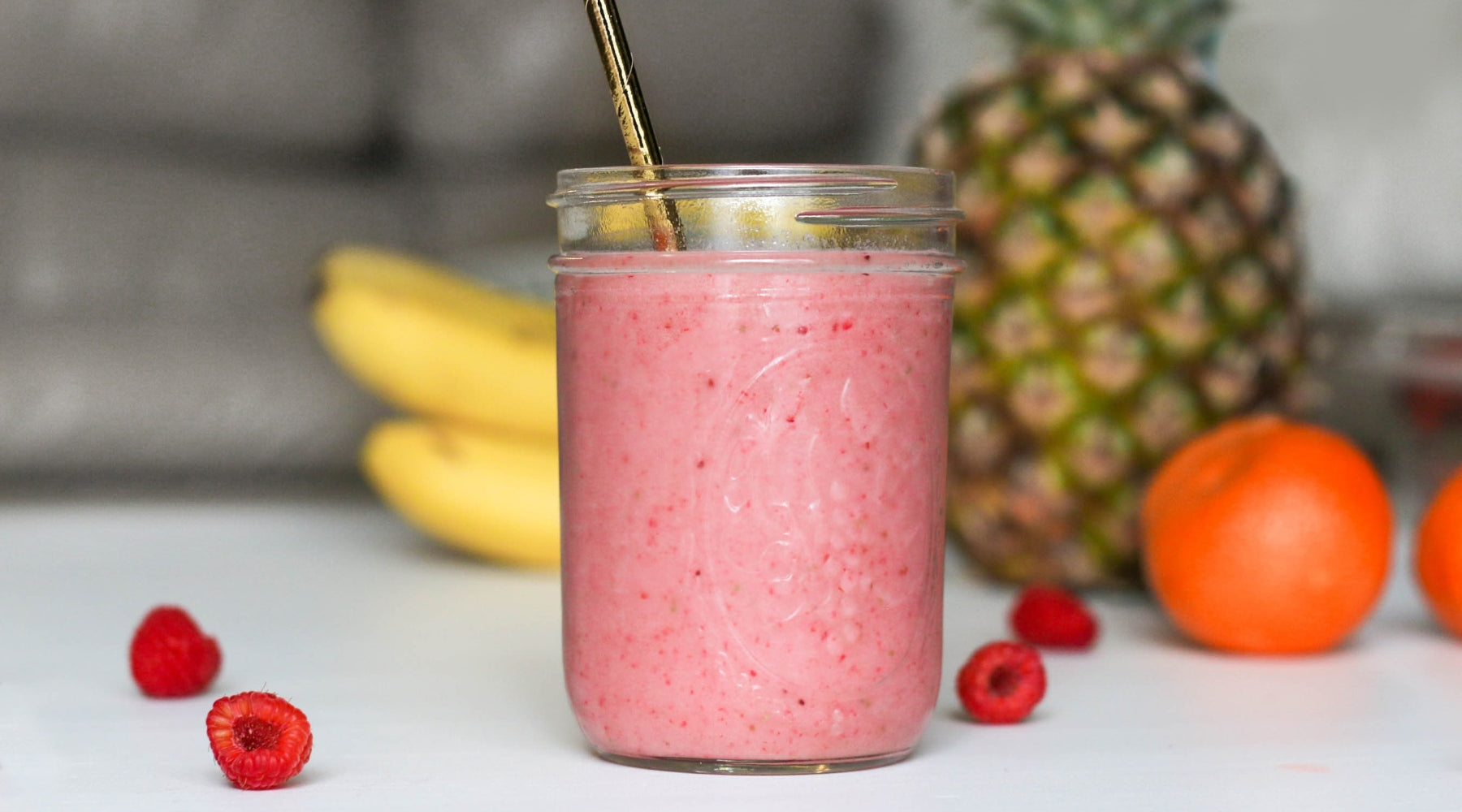 Vanilla Raspberry Protein Smoothie