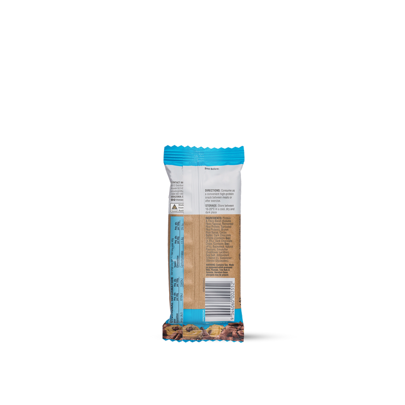 Raw Protein Bar Choc Chip Cookie Dough - 10 Pack