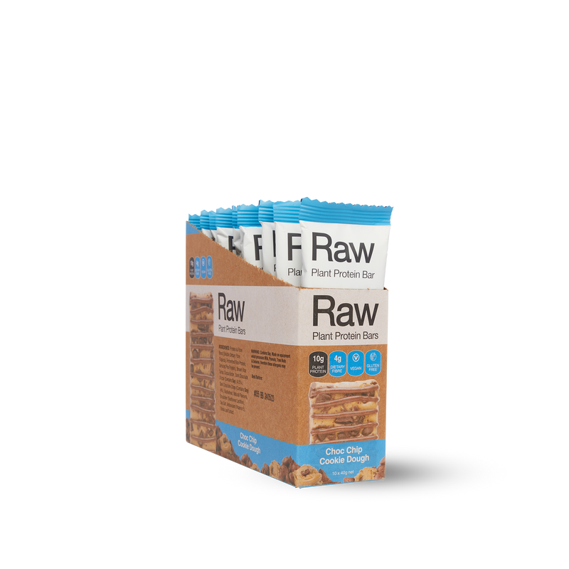 Raw Protein Bar Choc Chip Cookie Dough - 10 Pack