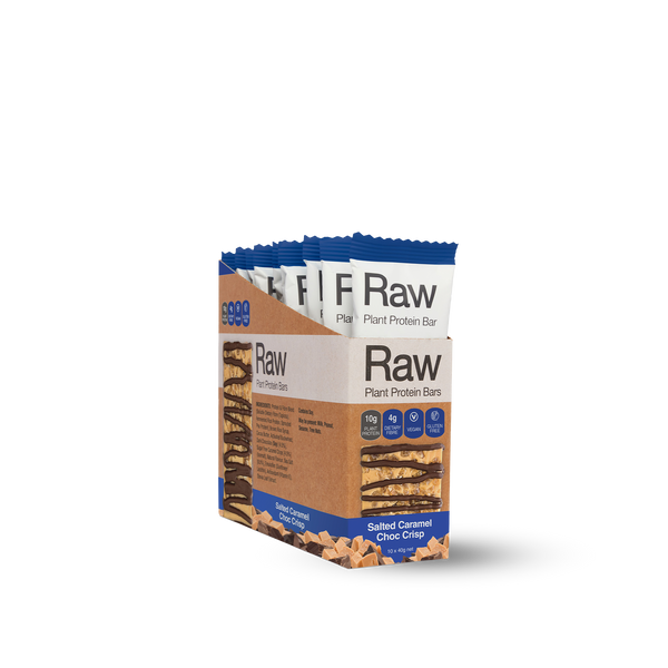 Raw Protein Bar Salted Caramel Choc Crisp - 10 Pack
