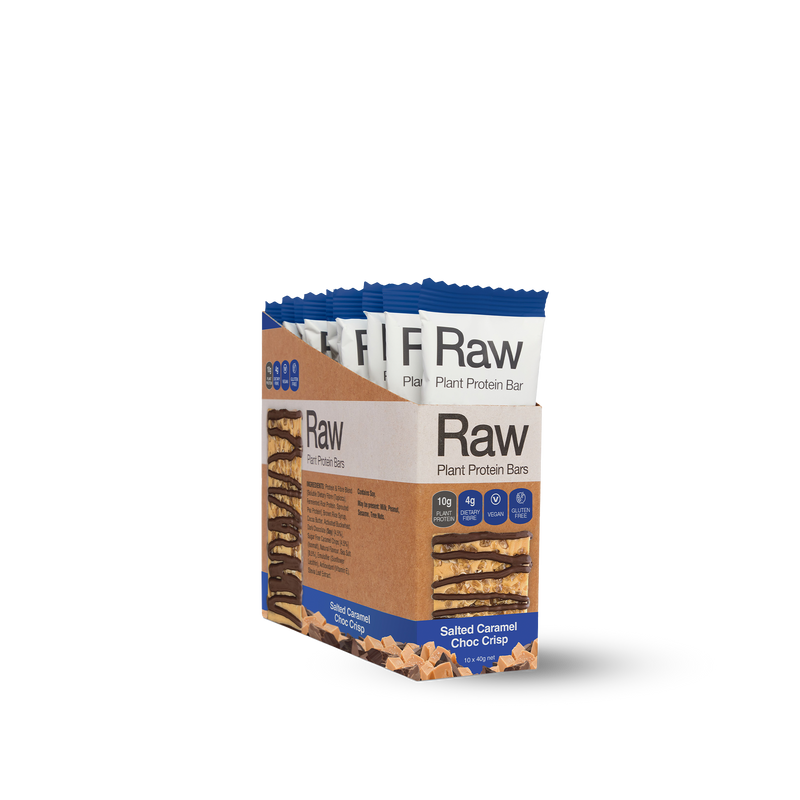 Raw Protein Bar Salted Caramel Choc Crisp - 10 Pack