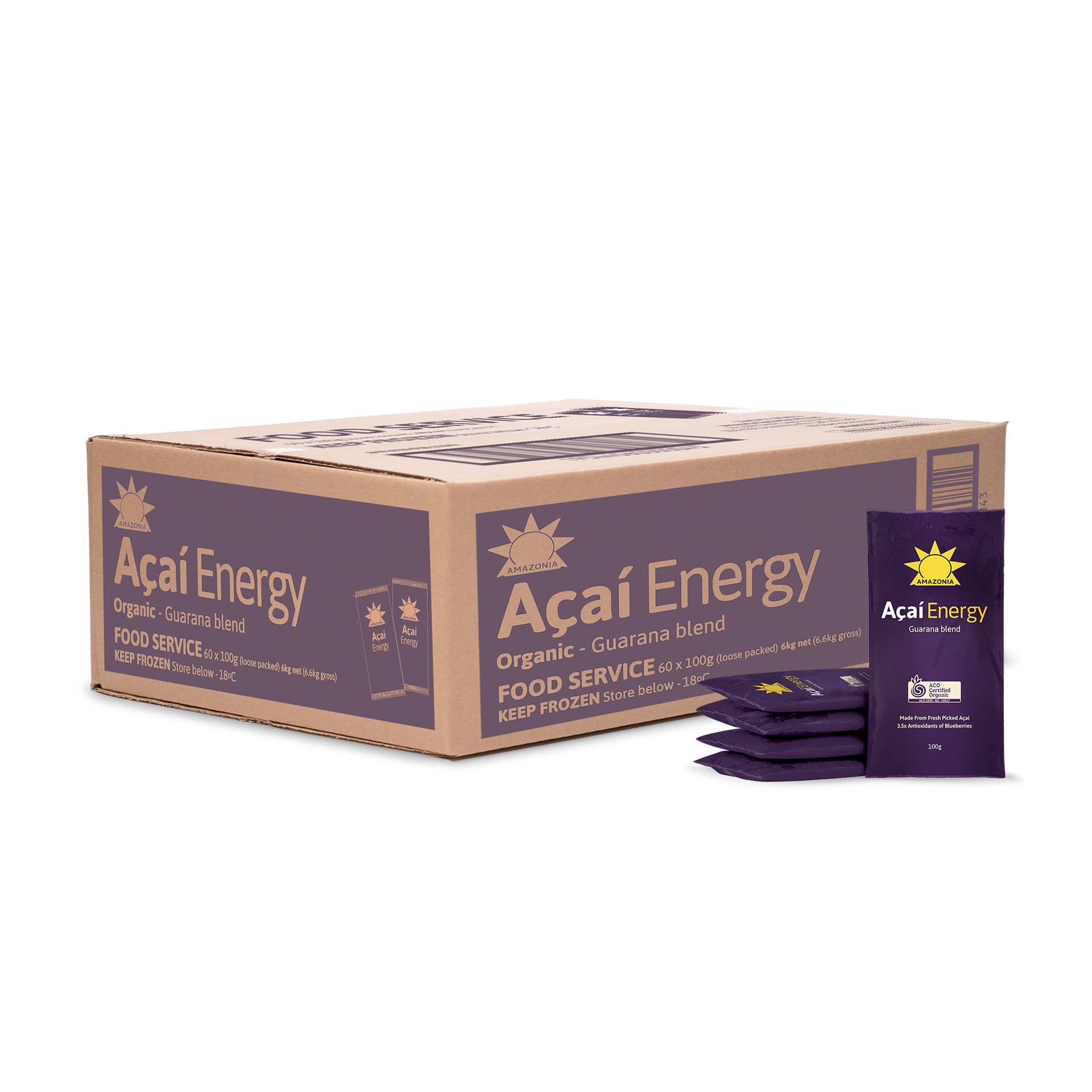 Açaí Energy Sachets 60x100g