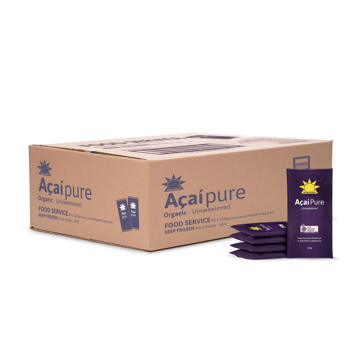 Açaí Pure Sachets 60x100g