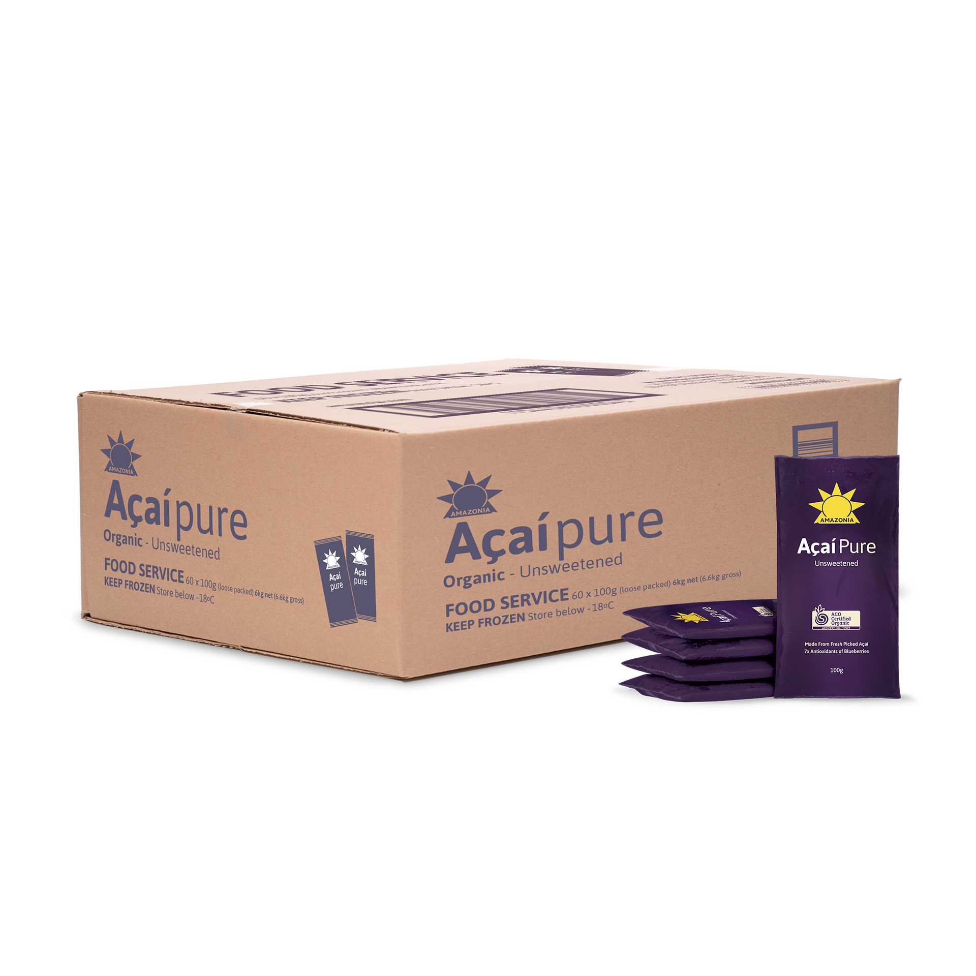 Açaí Pure Sachets 60x100g