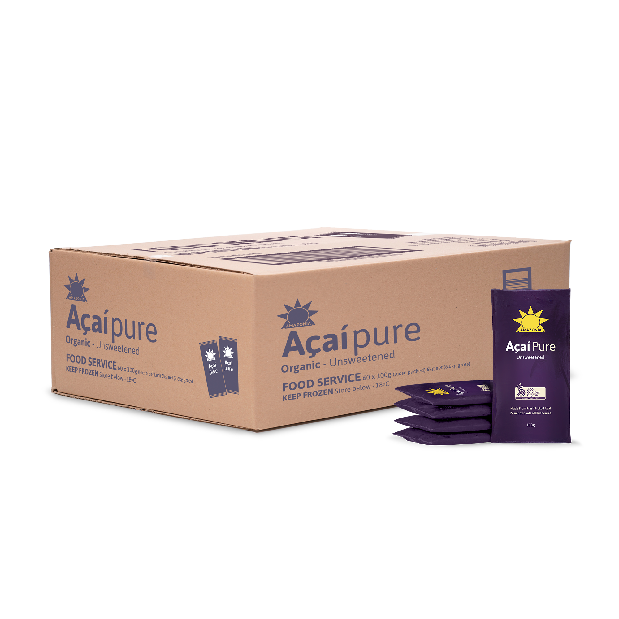 Açaí Pure Sachets 60x100g