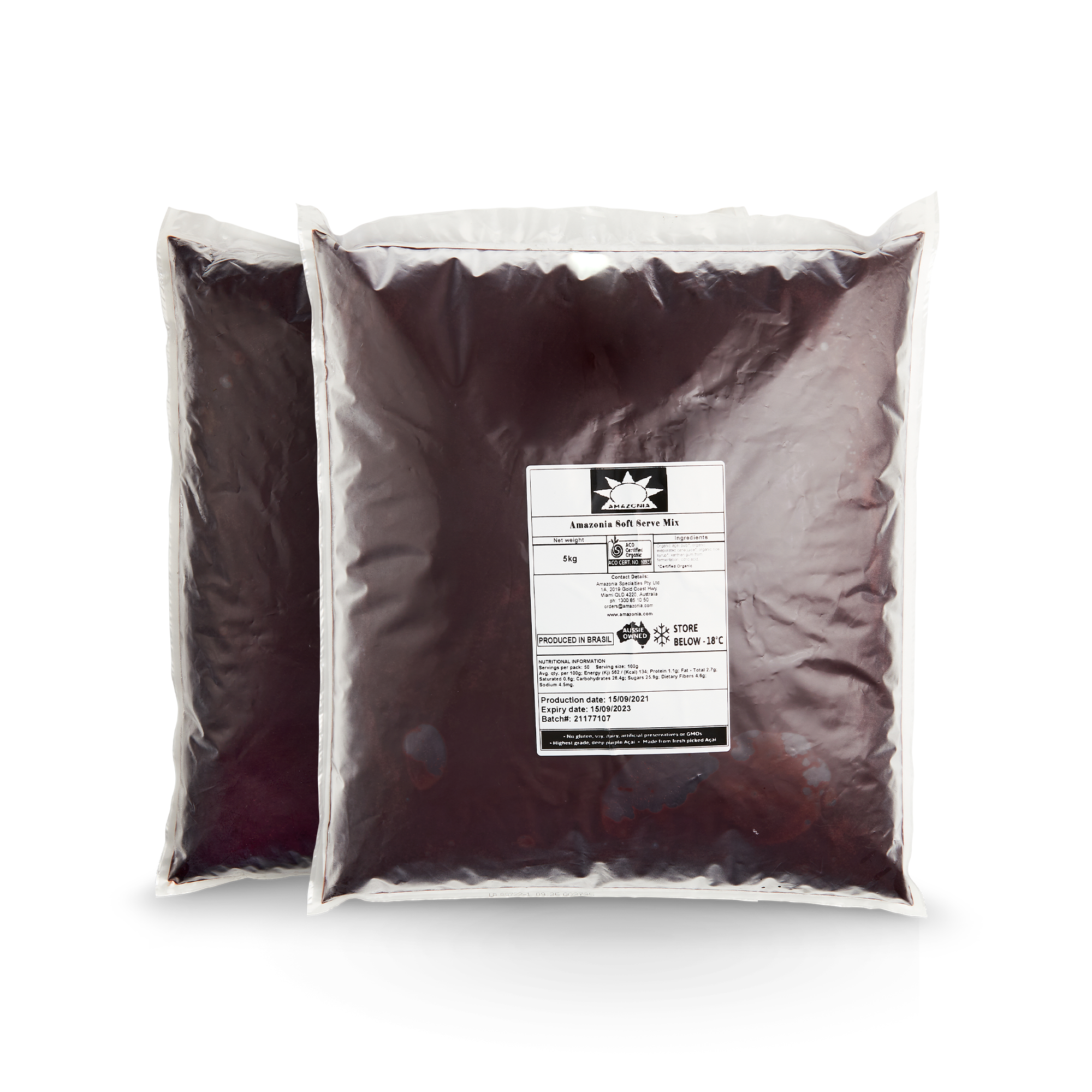 Açaí Soft Serve 2x5kg Bags