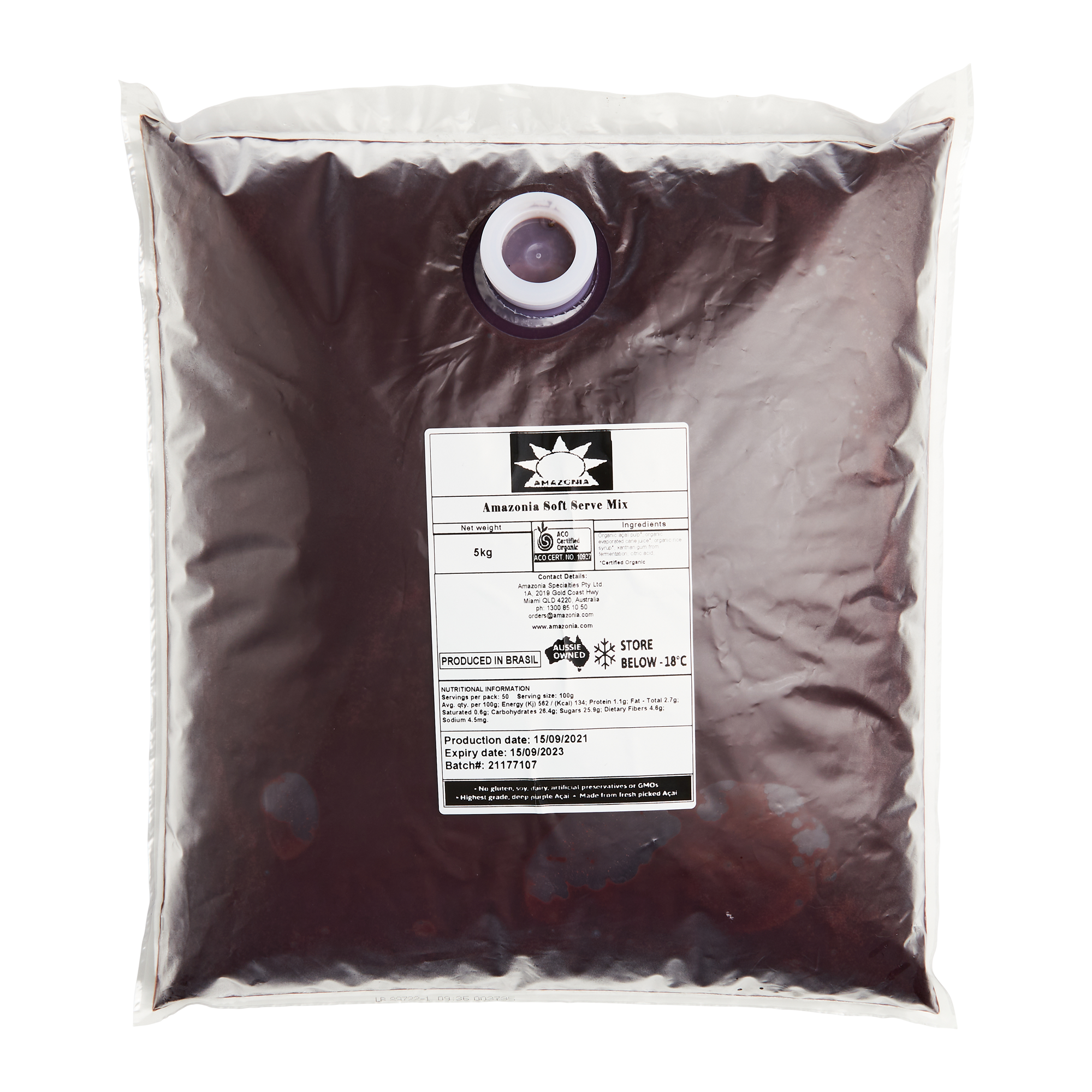 Açaí Soft Serve 2x5kg Bags