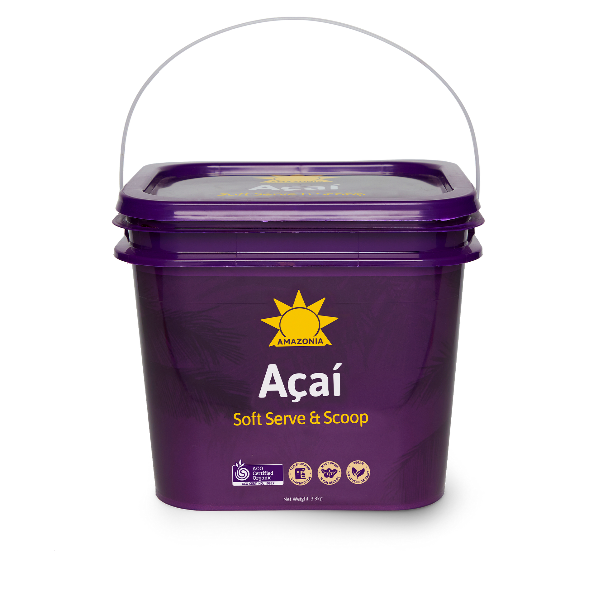 Açaí Soft Serve & Scoop 3x3.3kg Pails