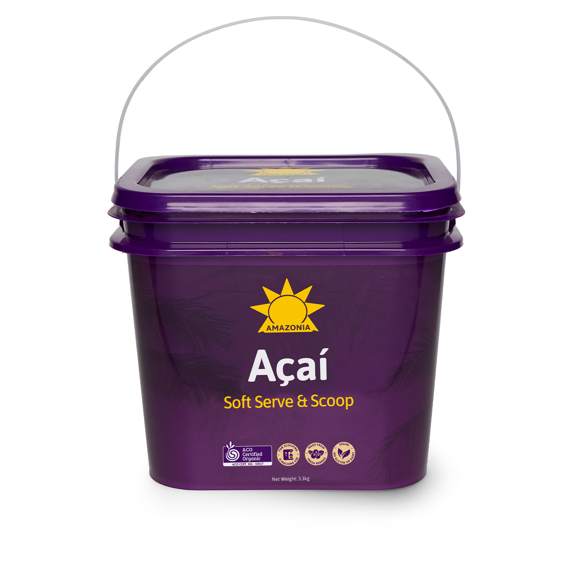 Açaí Soft Serve & Scoop 3x3.3kg Pails