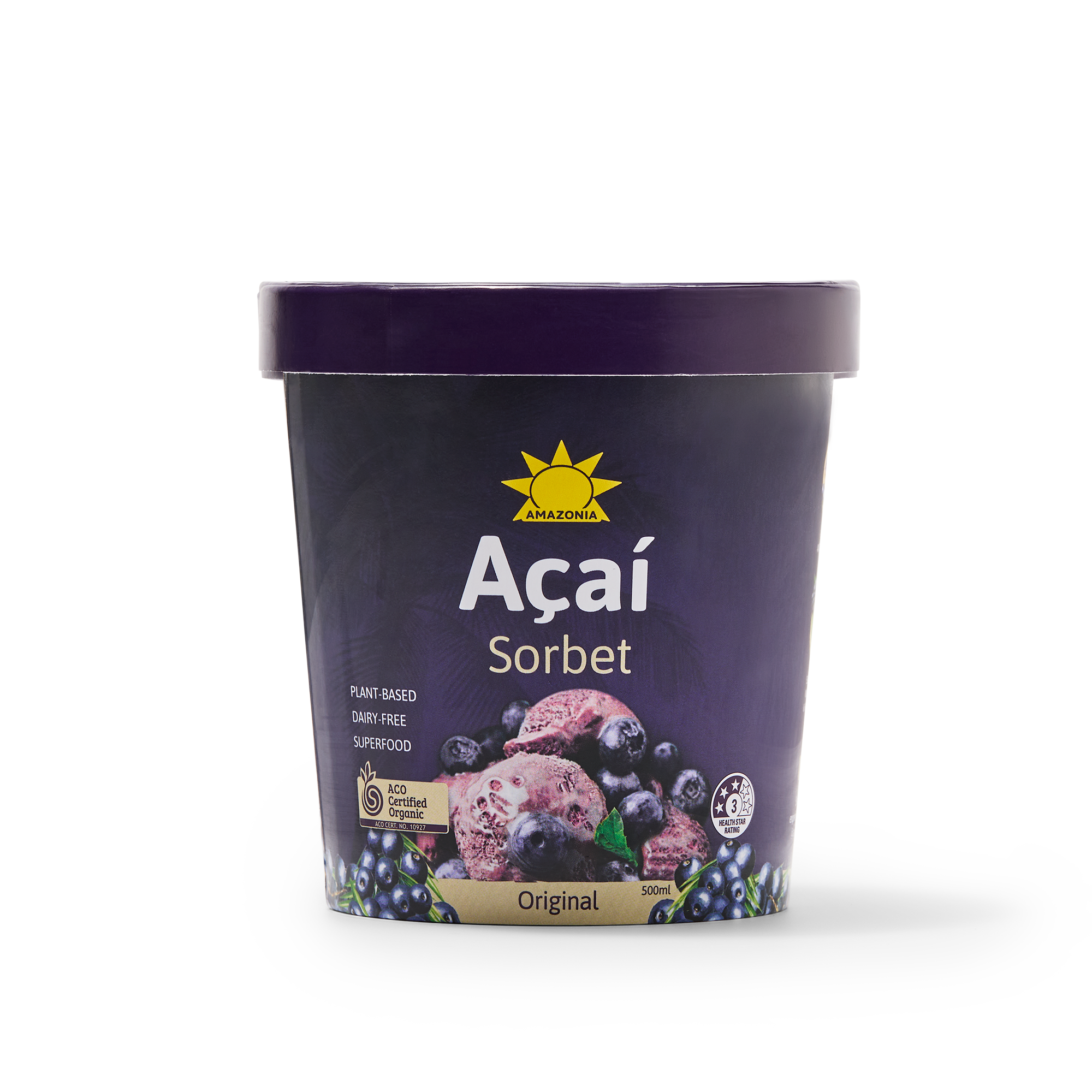 Amazonia Açaí Sorbet Original 500ml