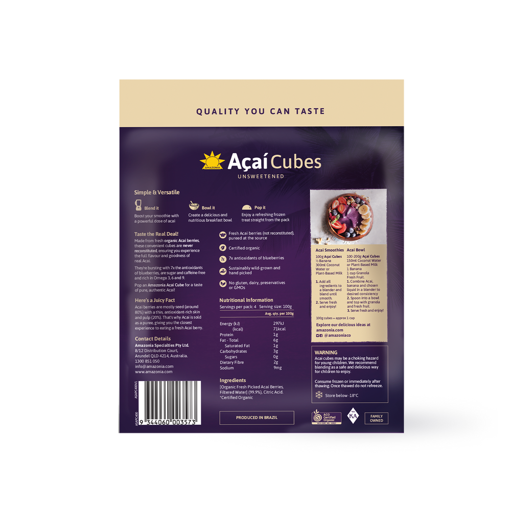 Açaí Cubes Pure 400g