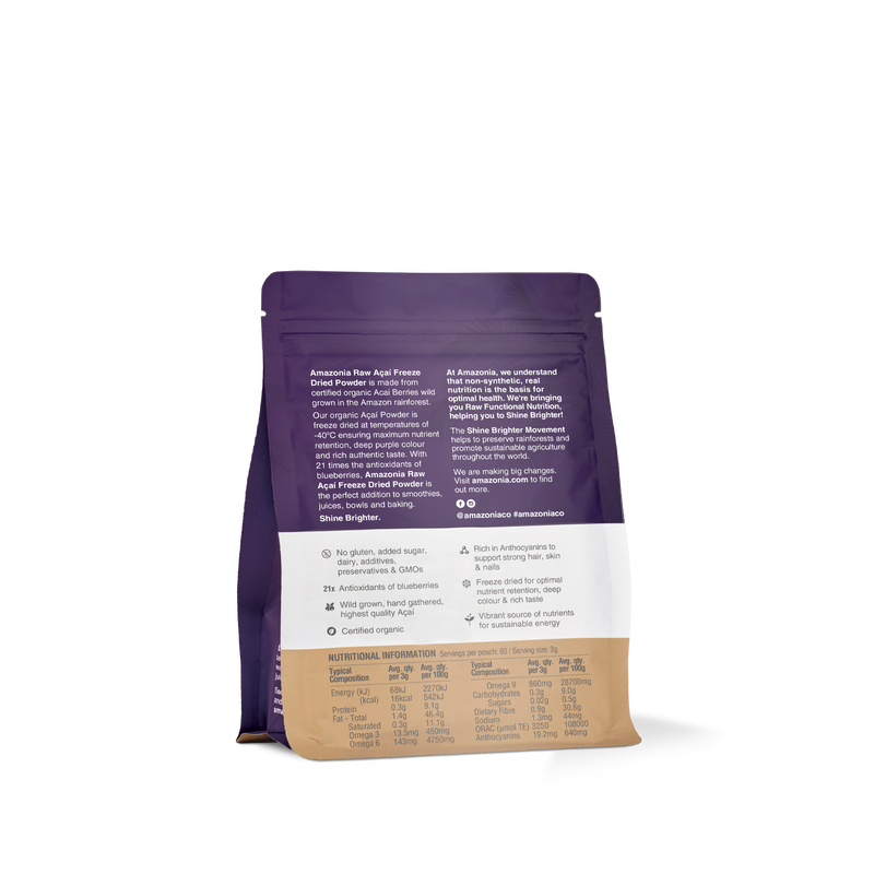 Raw Açaí Freeze Dried Powder