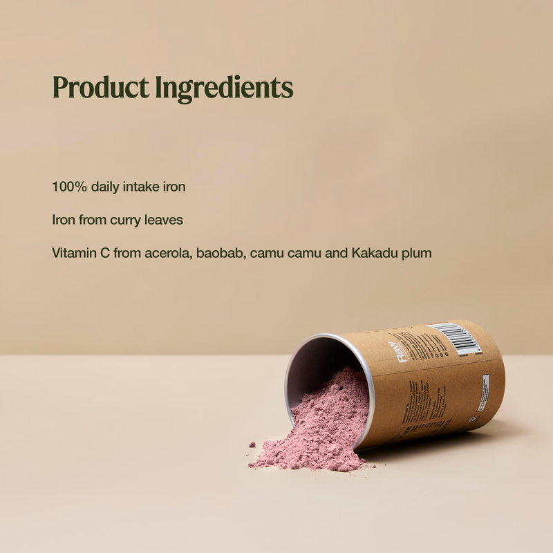 Raw Real Food Nutrients Organic Iron Apple Blackcurrent