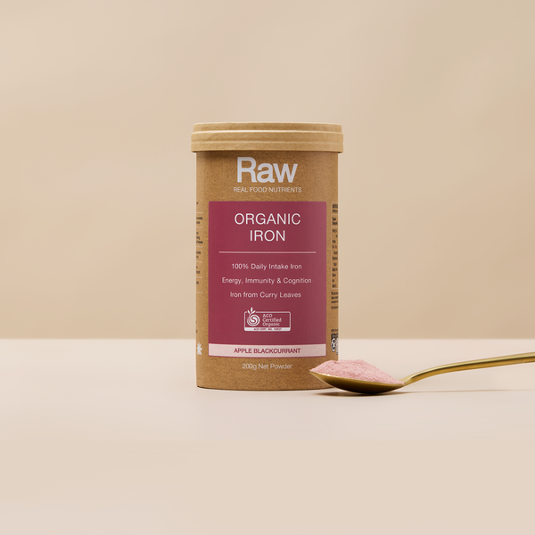 Raw Real Food Nutrients Organic Iron Apple Blackcurrent