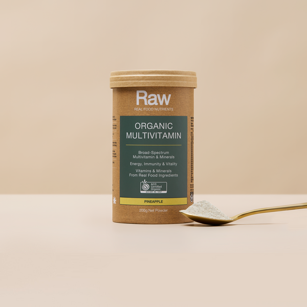 Raw Real Food Nutrients Organic Multivitamin Pineapple