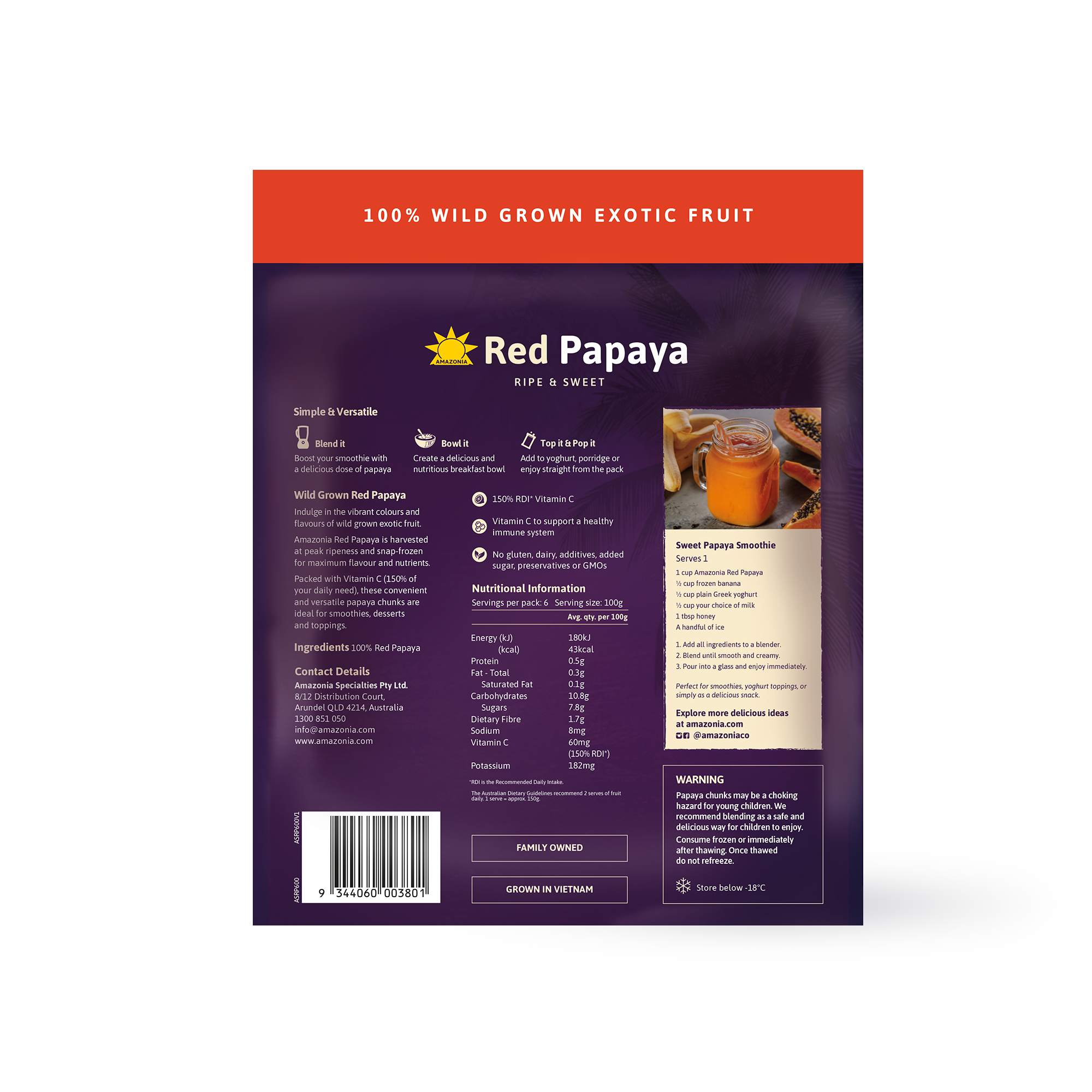 Red Papaya 600g