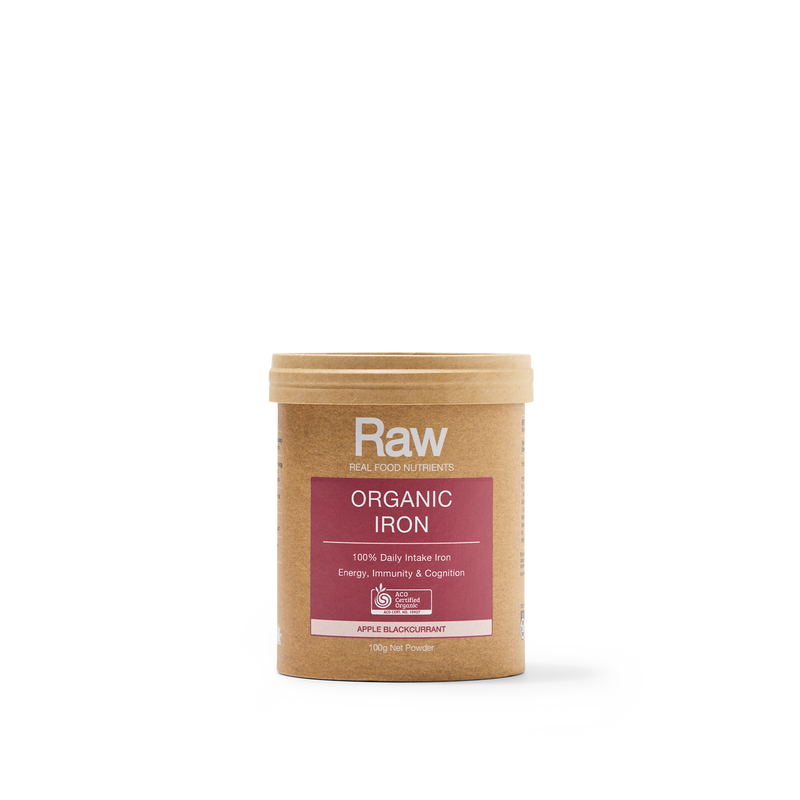 Raw Real Food Nutrients Organic Iron Apple Blackcurrent