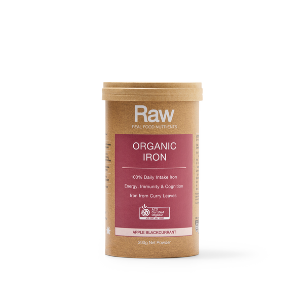 Raw Real Food Nutrients Organic Iron Apple Blackcurrent