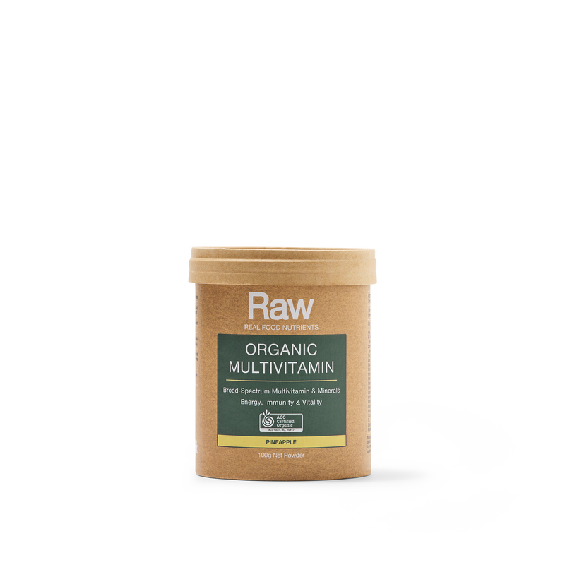 Raw Real Food Nutrients Organic Multivitamin Pineapple