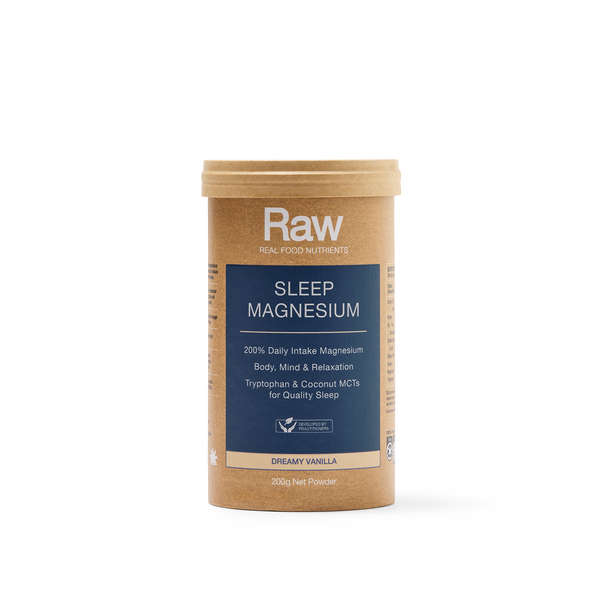 Raw Real Food Nutrients Sleep Magnesium Dreamy Vanilla