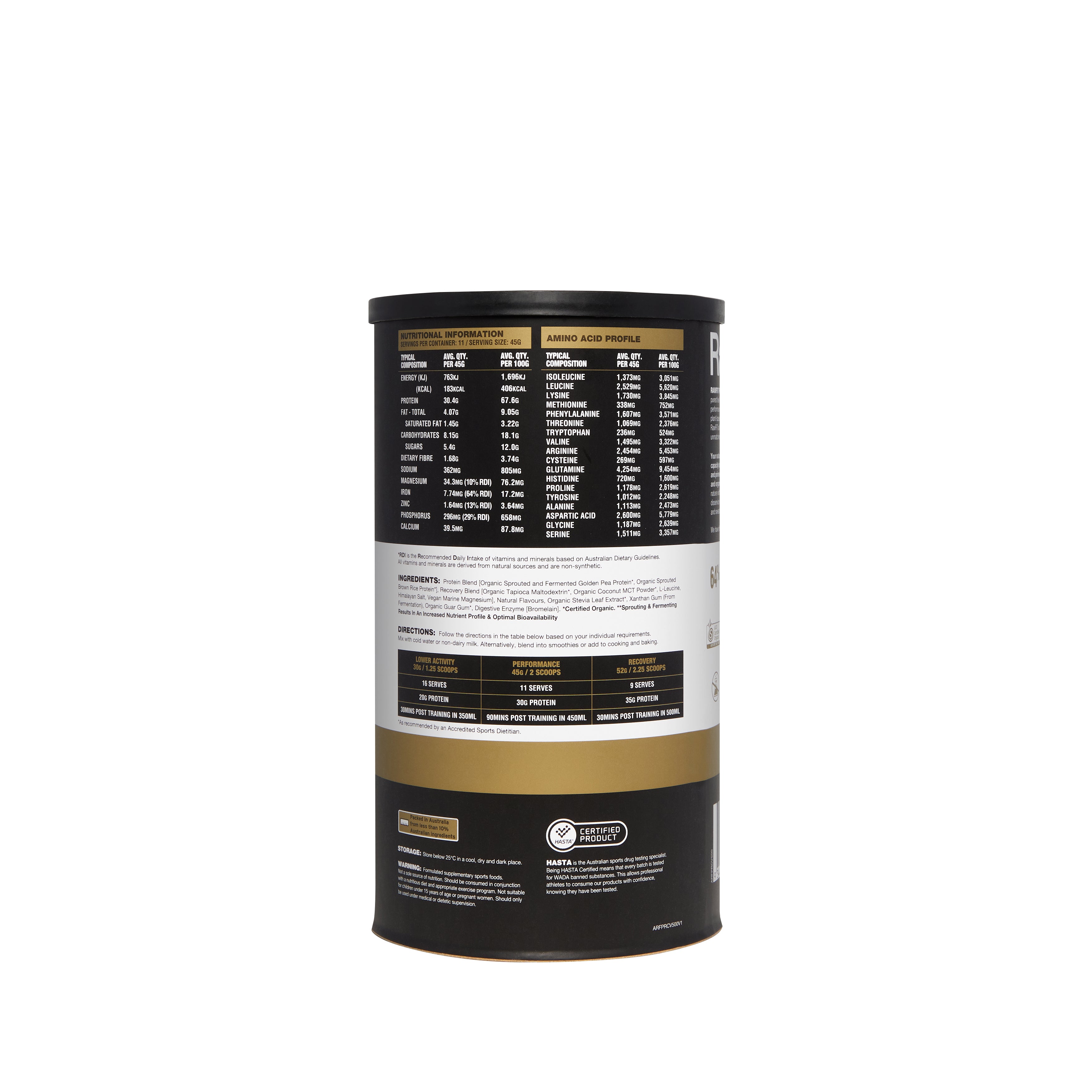 RawFIT Plant Protein Perform & Recovery Creamy Vanilla