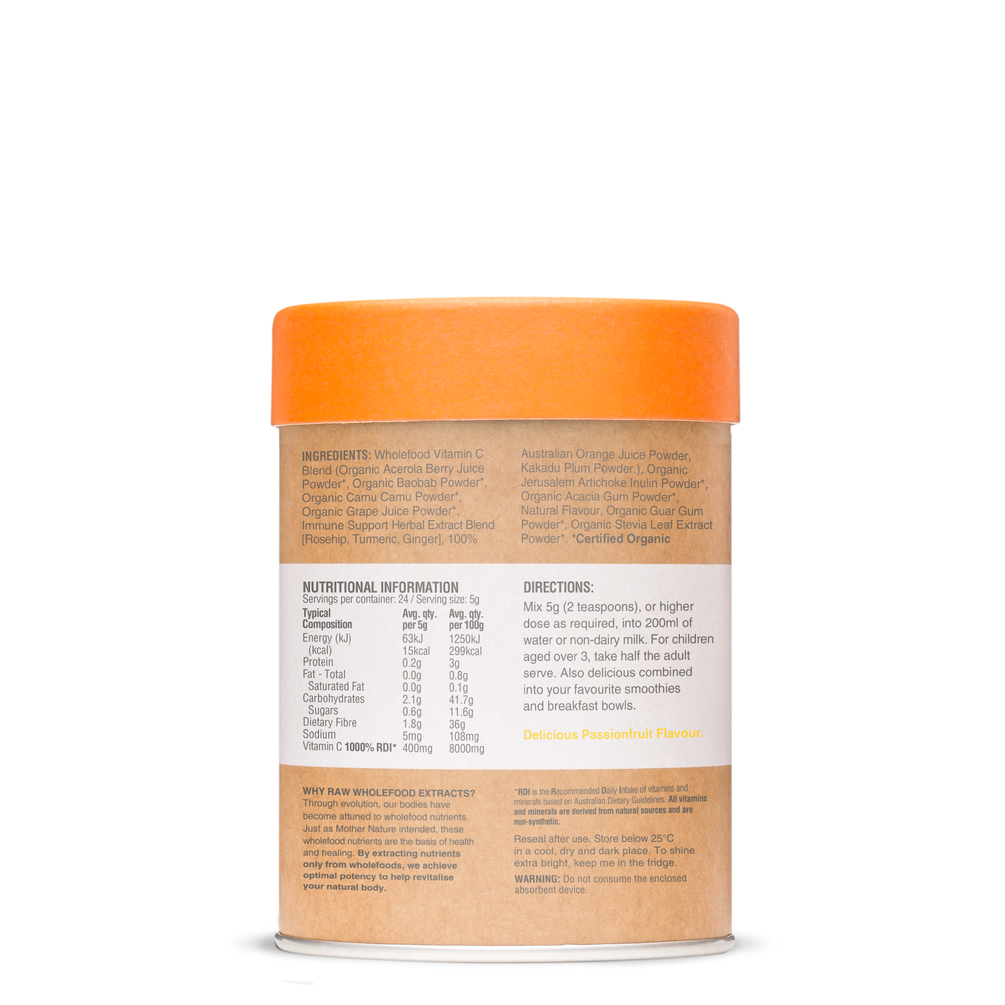 Raw Wholefood Extracts Vitamin C+
