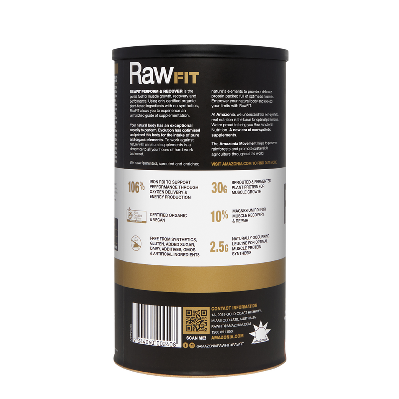 RawFIT Plant Protein Perform & Recover Rich Chocolate